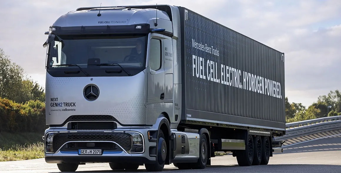 Mercedes-Benz NextGenH2 Truck: Daimler avança no hidrogênio e prepara caminhão para rodar em 2026