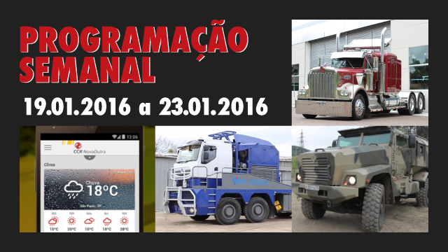 Programação Semanal - 19 a 23 de Janeiro