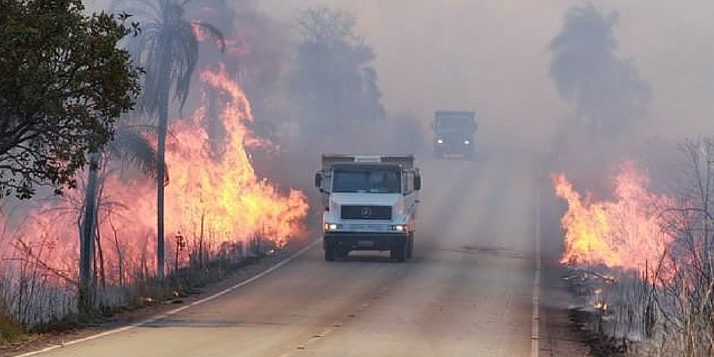 INCÊNDIO À MARGEM DE RODOVIAS É COMUM NESSA ÉPOCA