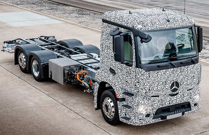 Mercedes-Benz inicia testes com caminhão elétrico pesado