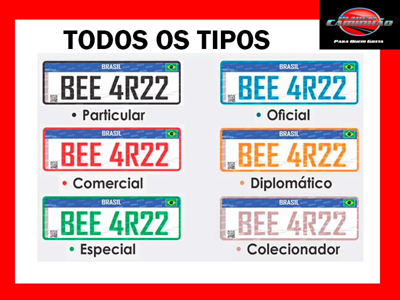 Placas Mercosul: saiba como ficam as novas placas para os caminhões