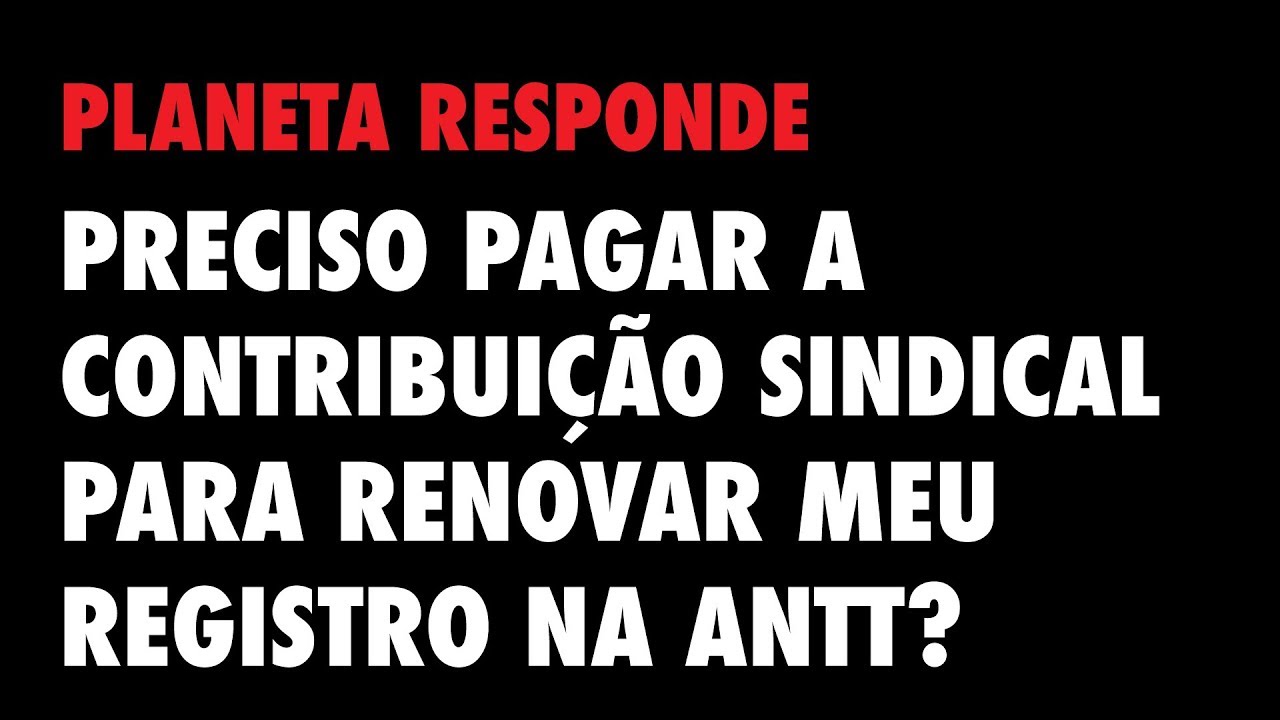 P R #22 - Contribuição Sindical para registro ANTT