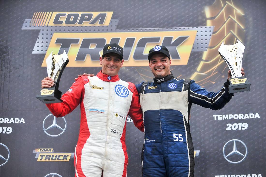 Beto Monteiro e Paulo Salustiano vencem em Cascavel e saem na frente na Copa Truck