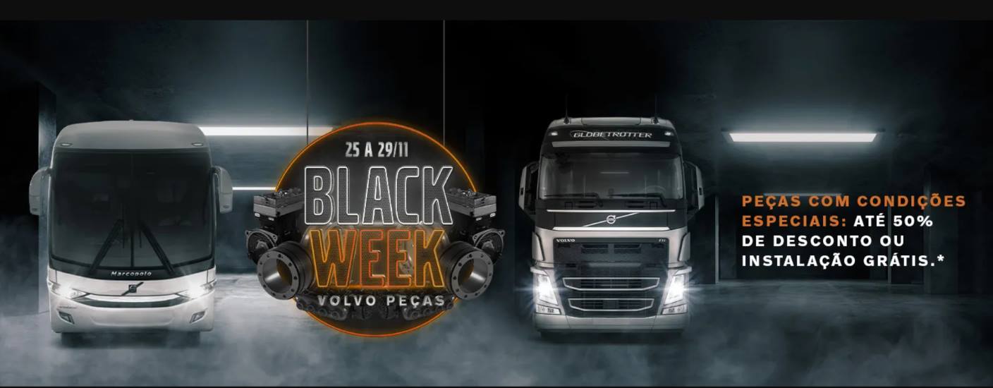  Volvo fará promoção de peças na Black Friday