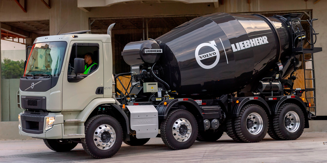 Novo Volvo VM betoneira 900 kg mais leve e feito com aço especial