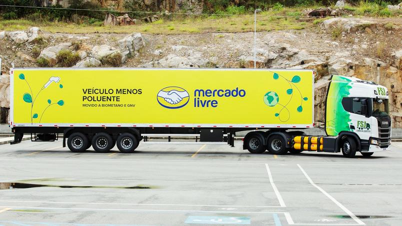 Visando menos impacto ambiental, Mercado Livre expande frota movida a gás