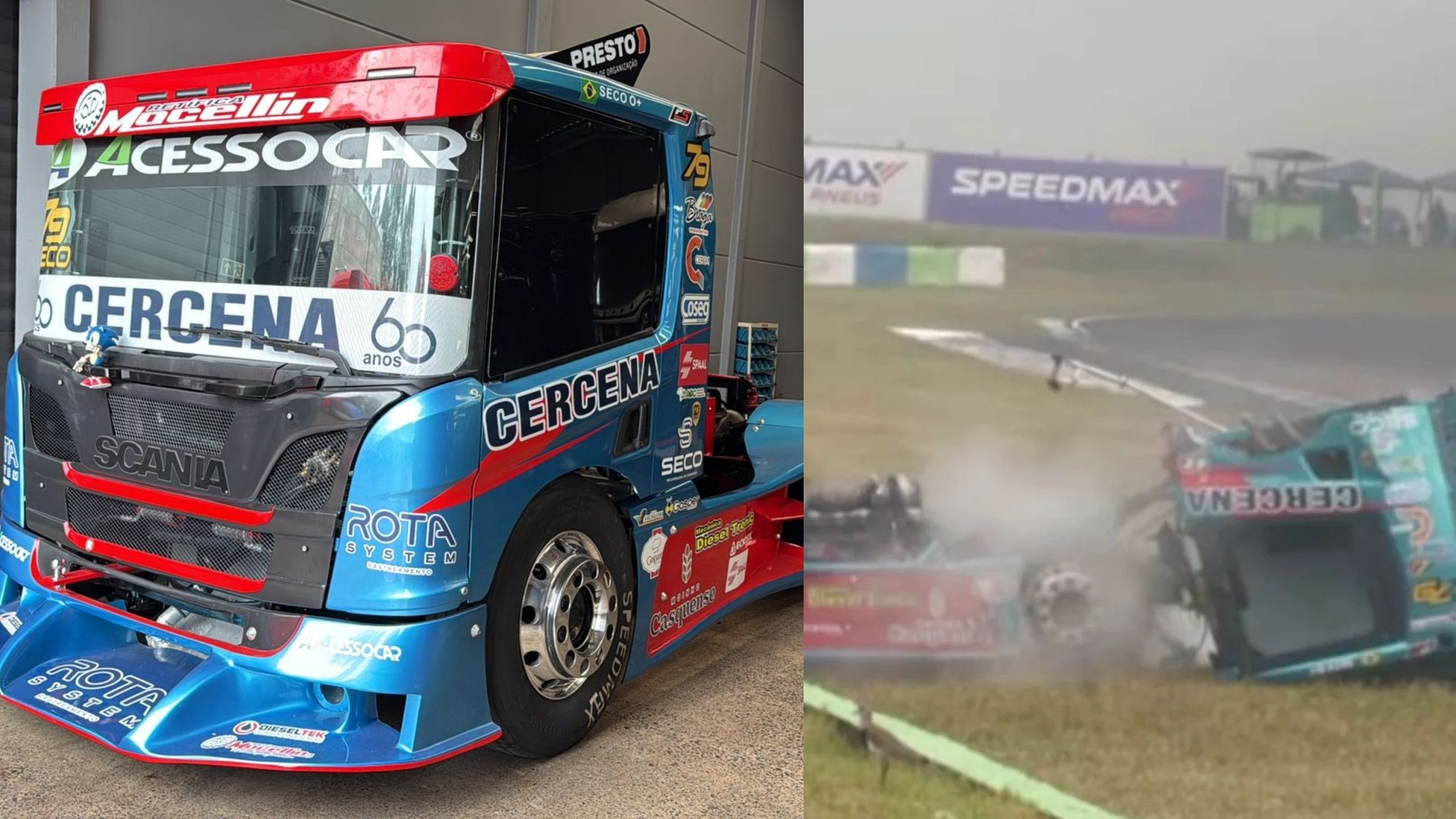 Após acidente impressionante, Seco confirma presença na Fórmula Truck em Guaporé
