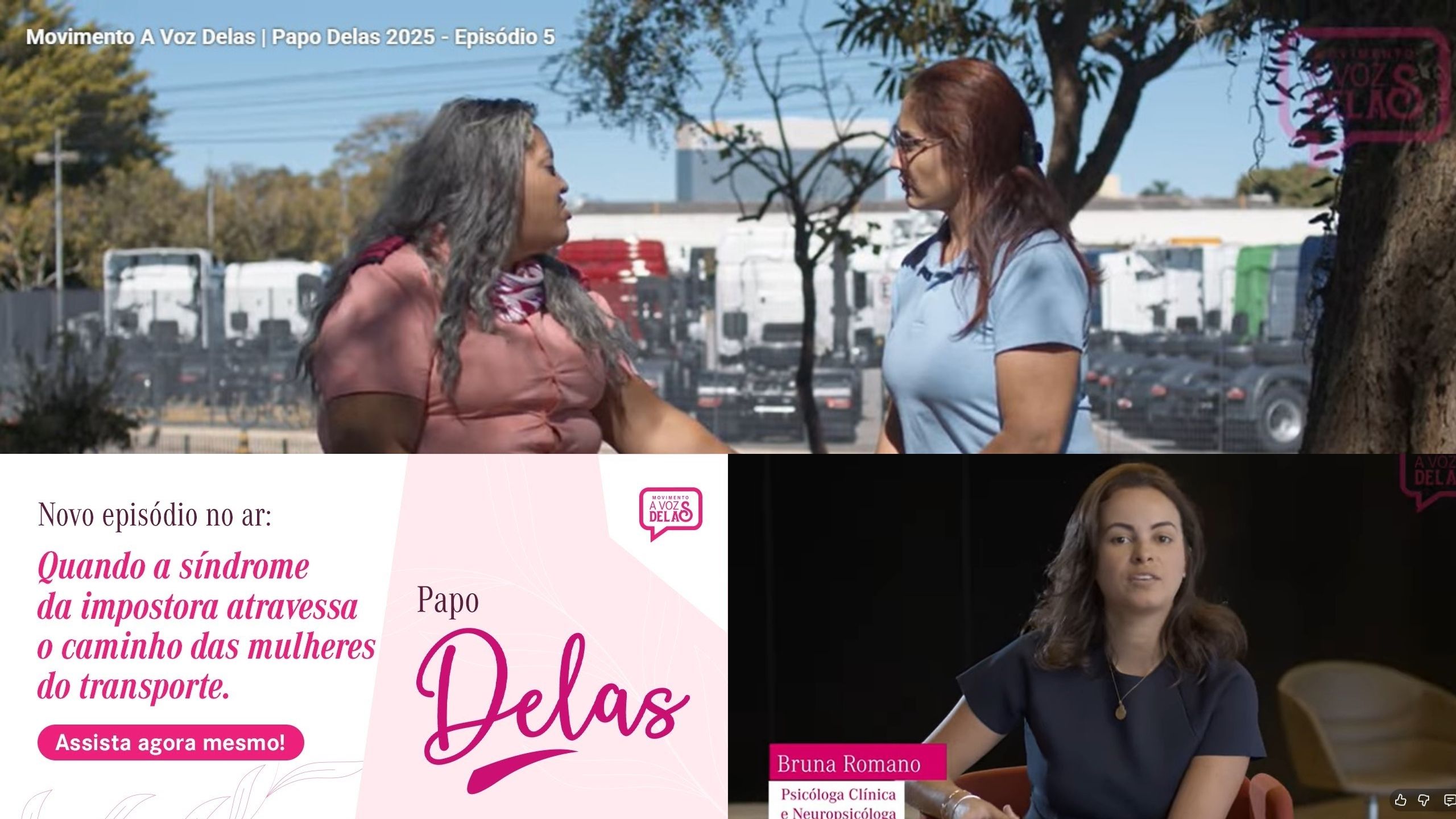 Movimento A Voz Delas lança episódio do Papo Delas sobre Sindrome da Impostora: Saiba mais sobre o assunto