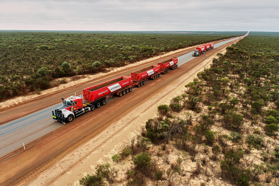 Sem motoristas, rodotrens com 425 toneladas de PBTC vão rodar na Austrália