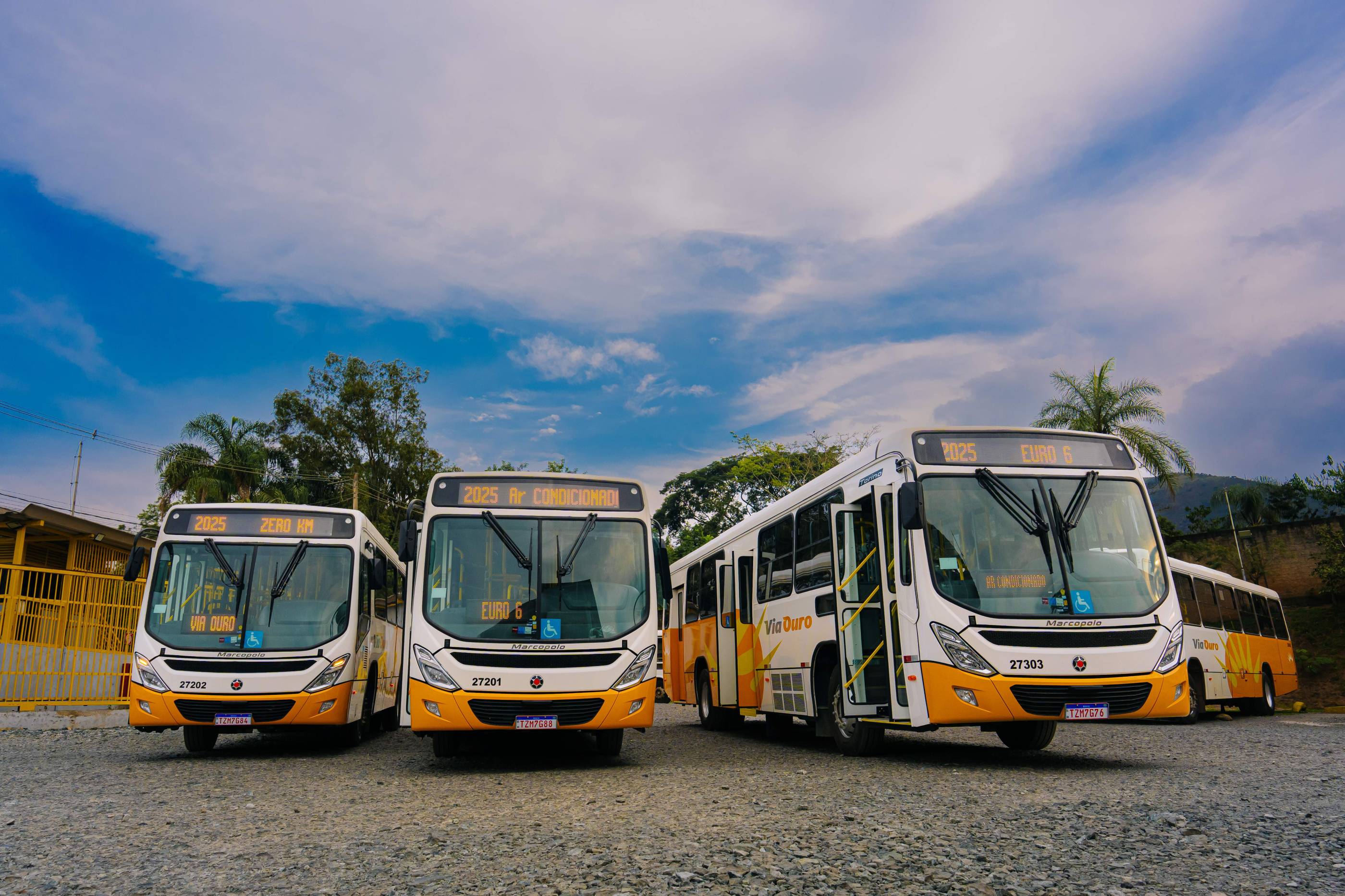 Marcopolo fornece sete ônibus Torino para renovação da frota da Via Ouro Coletivos
