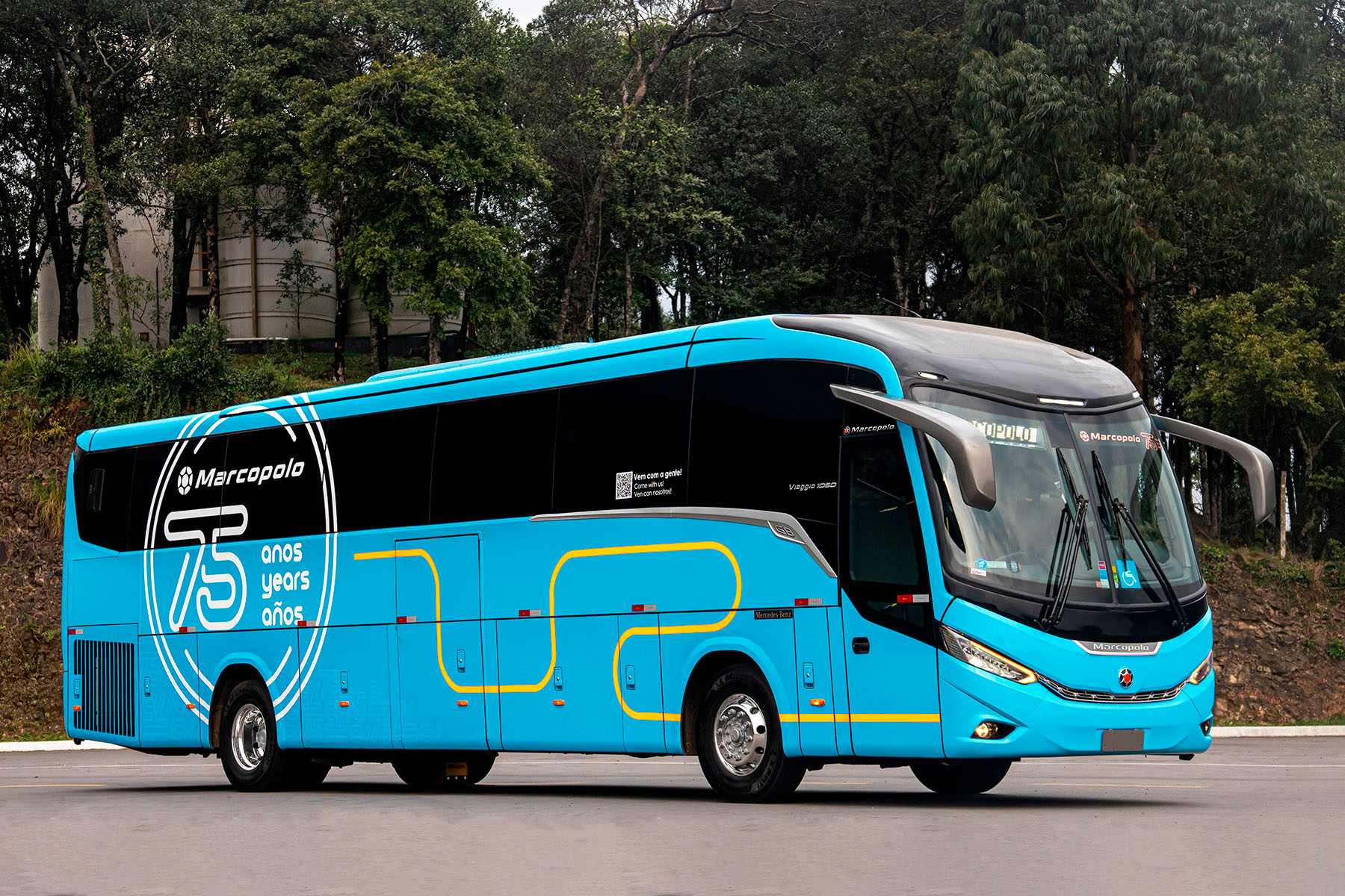 Marcopolo lança Viaggio G8 1050 para operações de fretamento e turismo