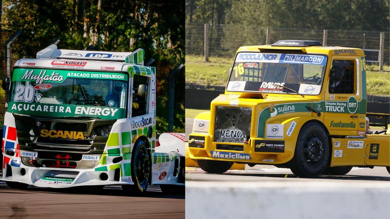 Pedro Muffato e Rafa Fleck cravam mais uma pole na quinta etapa da Fórmula Truck