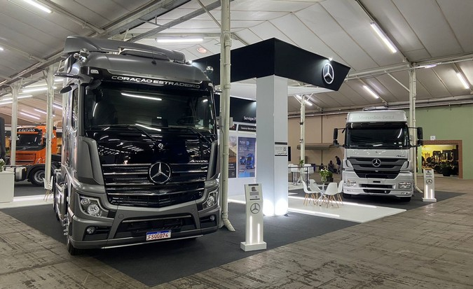 Mercedes-Benz mostra novos caminhões pensados para o agronegócio na Transpoeste