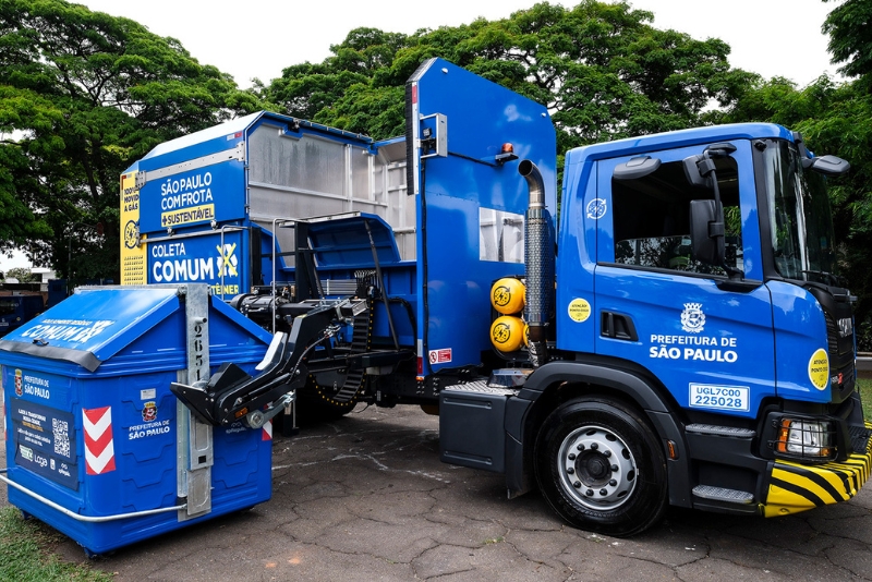 Resíduos urbanos abastecem caminhões Scania em projeto sustentável em São Paulo