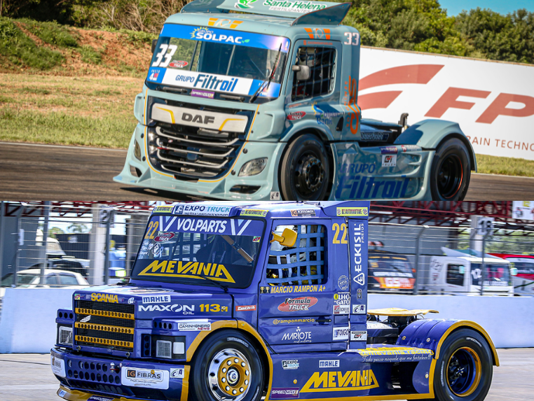 Joãozinho Santa Helena e Márcio Rampon vencem etapa de Rivera da Fórmula Truck