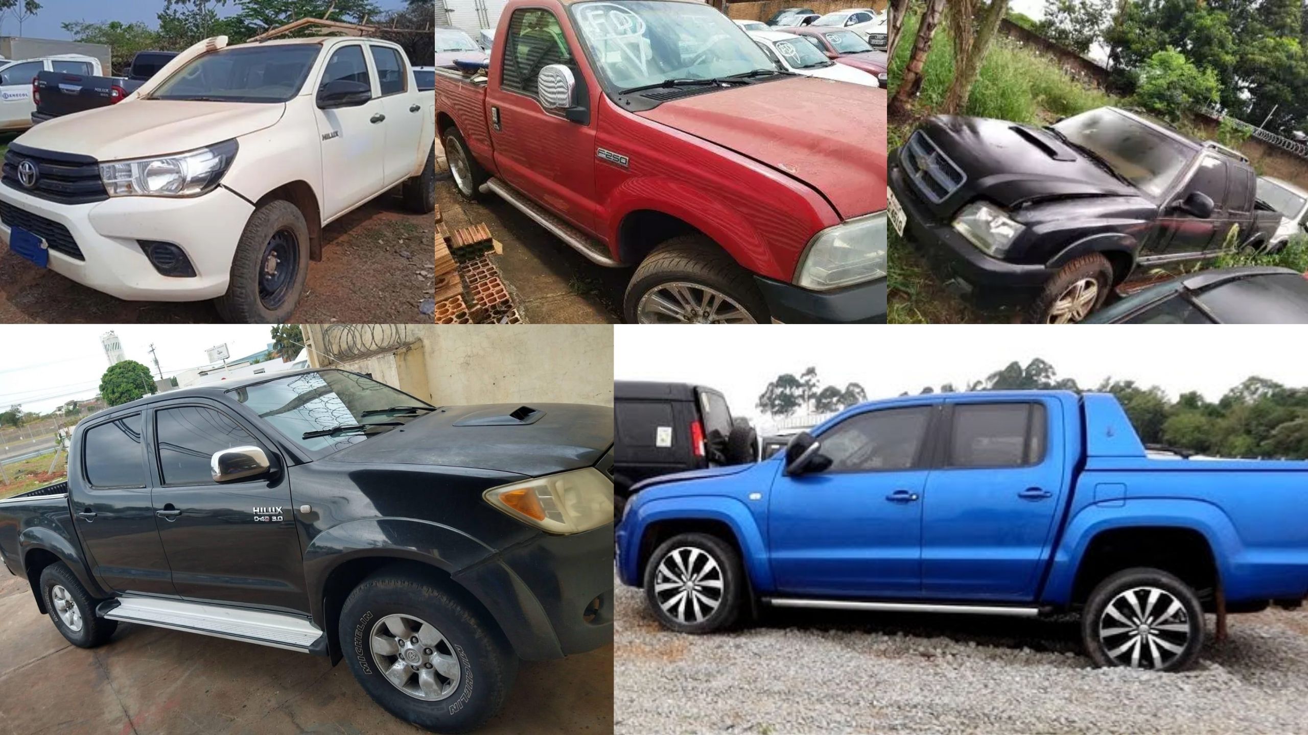 Picapes de grande porte são destaques nos leilões organizados pela Copart em Goiânia