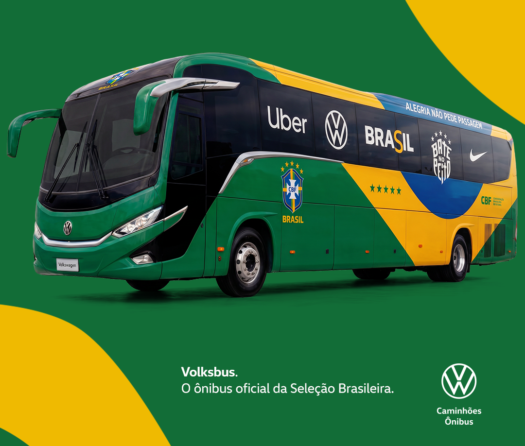Volksbus 18.320 SH vai transportar a Seleção Brasileira na caminhada rumo ao hexa