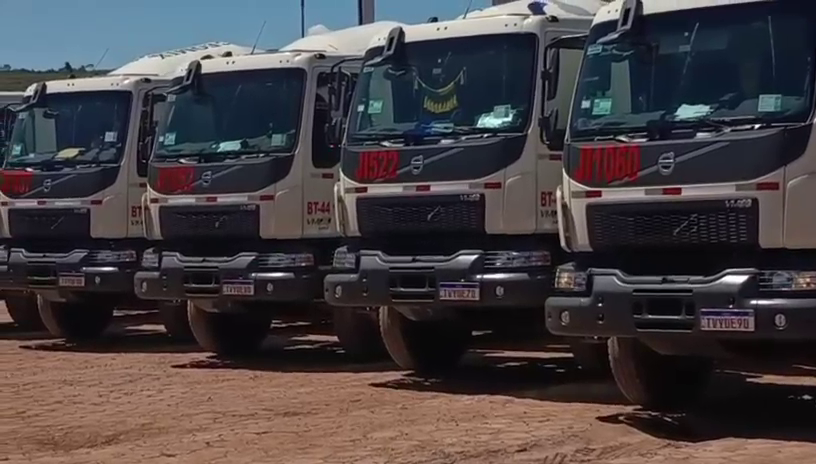 Concreteira Geomix recebe os primeiros Volvo VMX Max 360 cv betoneira com retarder do Brasil