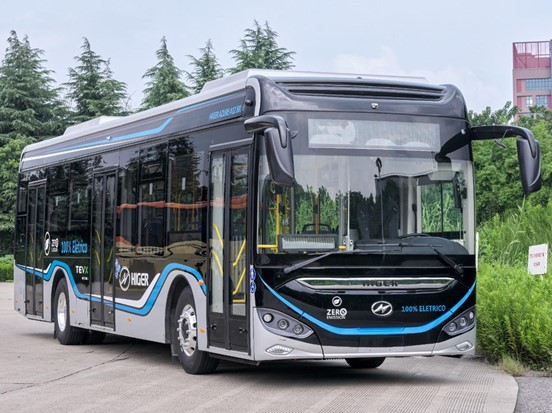 Higer Bus estreia seu primeiro ônibus elétrico com a ZF como fornecedora