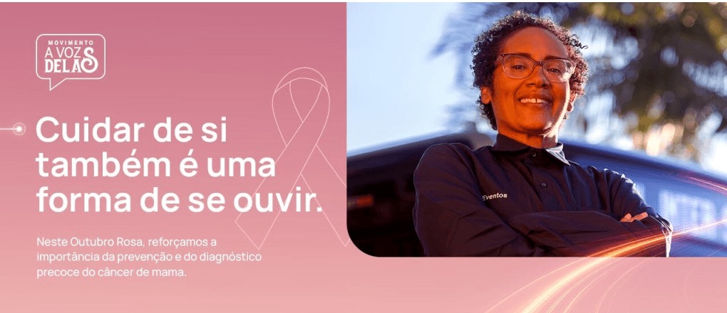 OUTUBRO ROSA: MOVIMENTO A VOZ DELAS REFORÇA A IMPORTÂNCIA DO CUIDADO COM A SAÚDE